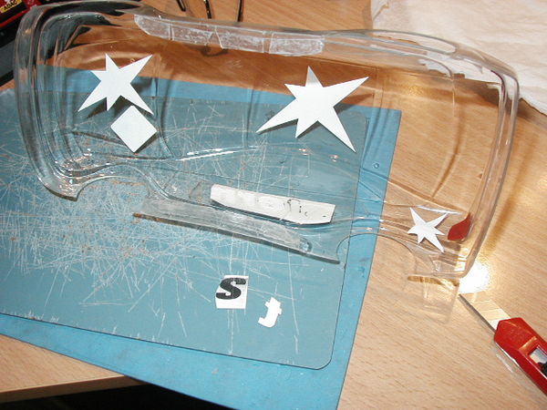 Slotcar 1/24 Opel Astra Decals schneiden
